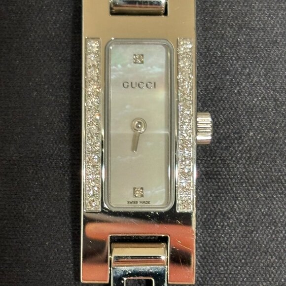 Gucci Diamond Watch Women Rectangular Stainless Steel Quartz Timepieces 3900L - Picture 7 of 14